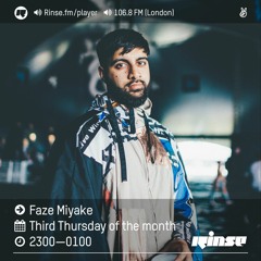 Rinse FM Podcast - Faze Miyake - 16th June 2016