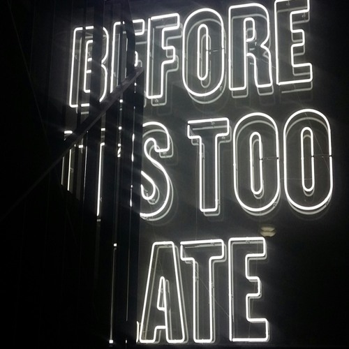 Before It's Too Late