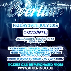 OVERTIME LONDON BIGGEST PARTY MIX CD MIXED BY BILLGATES DJ SCYTHER & TEESHOW