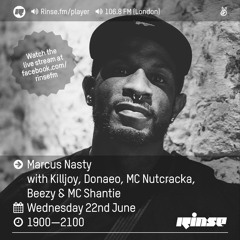 Rinse FM Podcast w/ Killjoy, Donaeo, Nutcracka, Beezy & MC Shantie - Marcus Nasty - 22nd June 2016