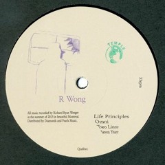 Temple003 R Wong- Life Principles