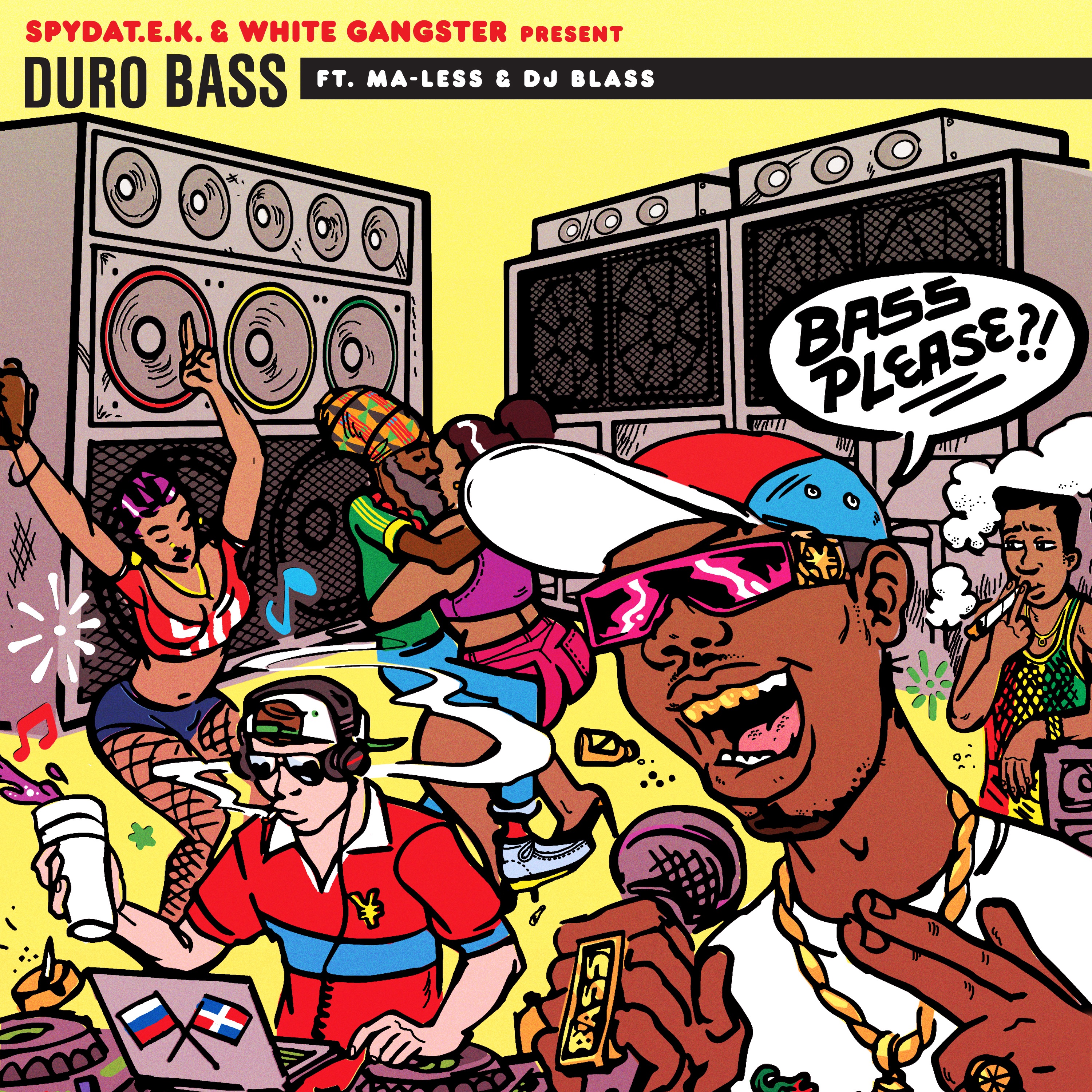 SpydaT.E.K & White Gangster - Duro Bass (feat. Ma - Less & DJ Blass)