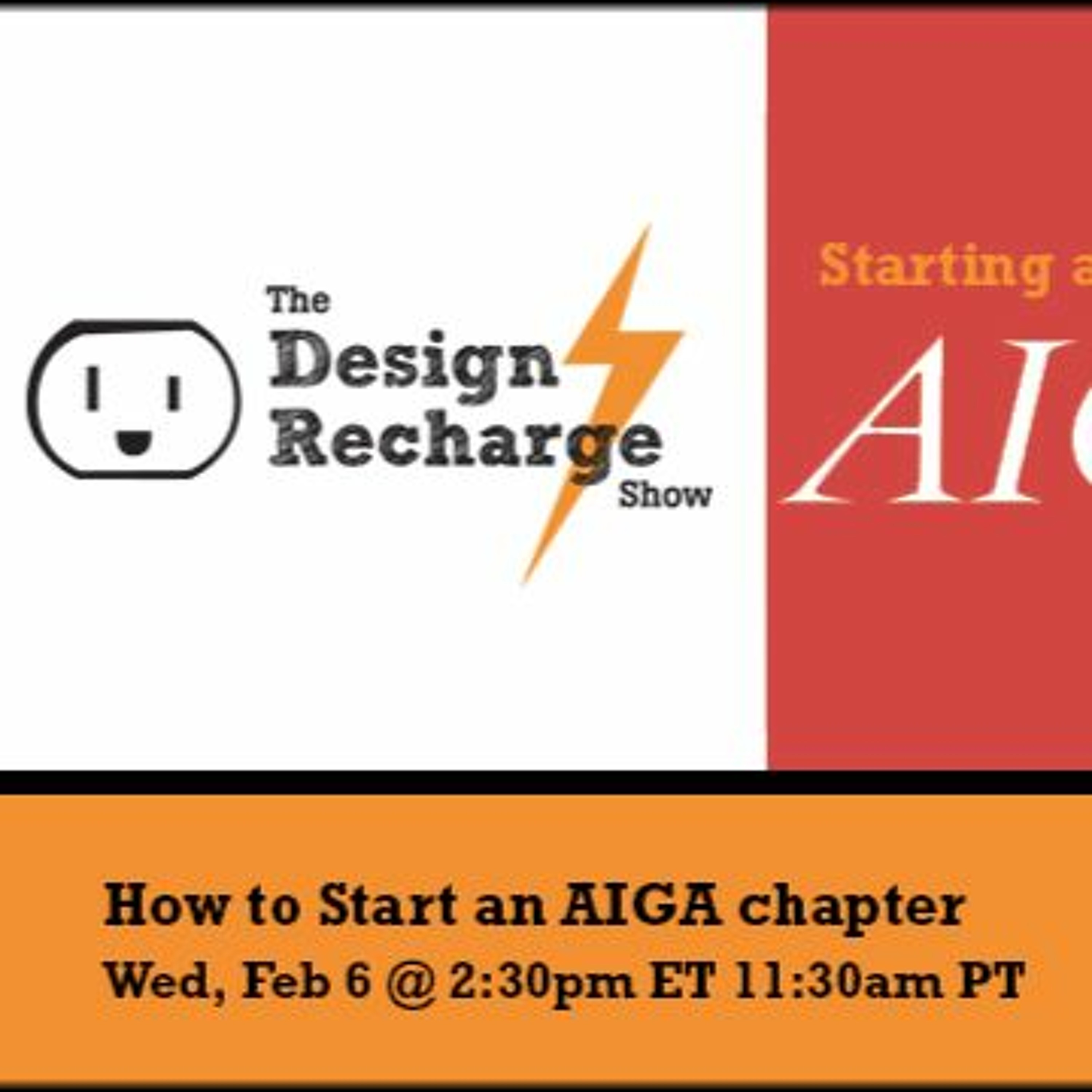 THE DESIGN RECHARGE SHOW: Nikki Villagomez // Starting an AIGA chapter episode artwork