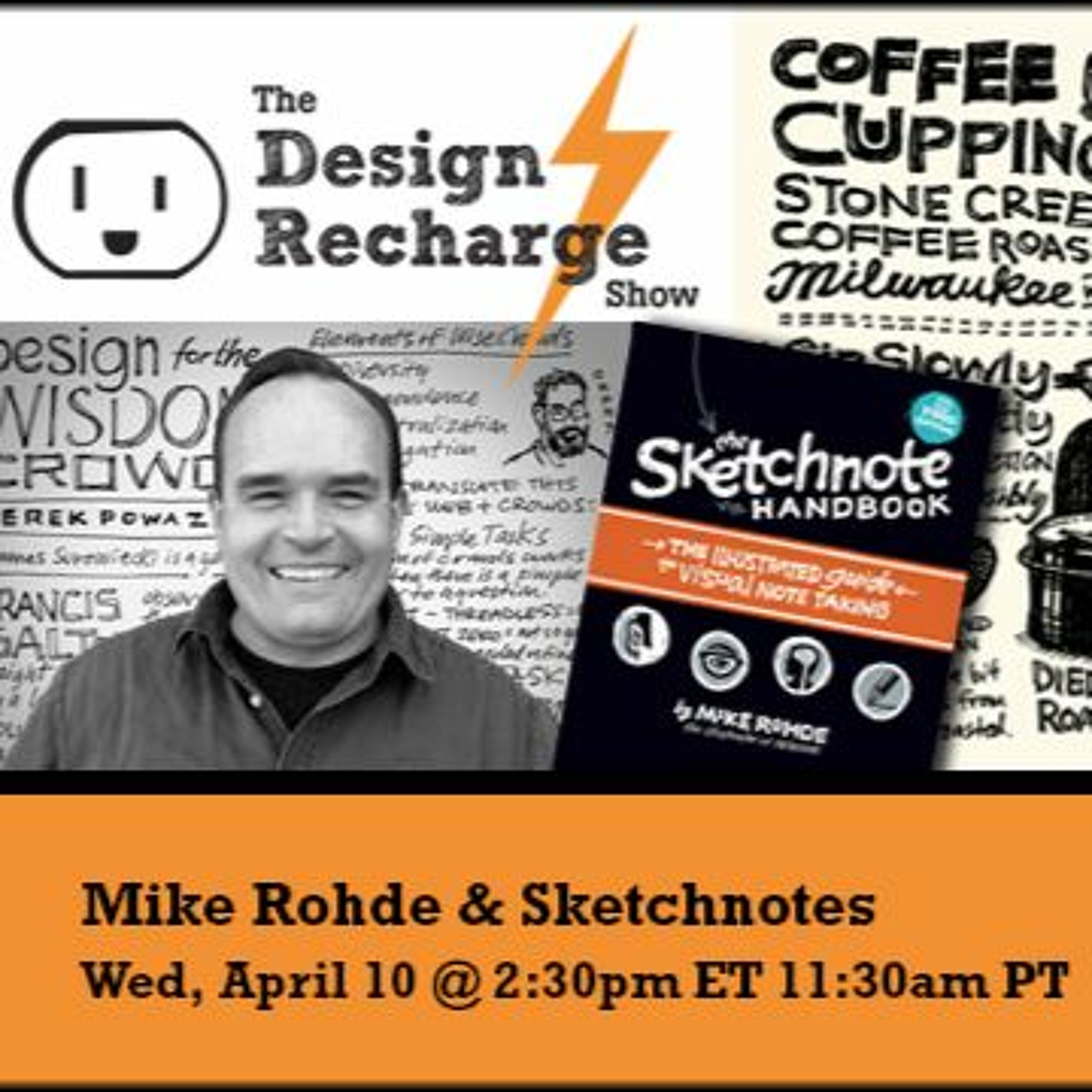 THE DESIGN RECHARGE SHOW: Mike Rohde // Sketchnotes episode artwork