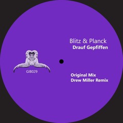 GIB029 : Blitz & Planck - Drauf Gepfiffen (Drew Miller Remix)