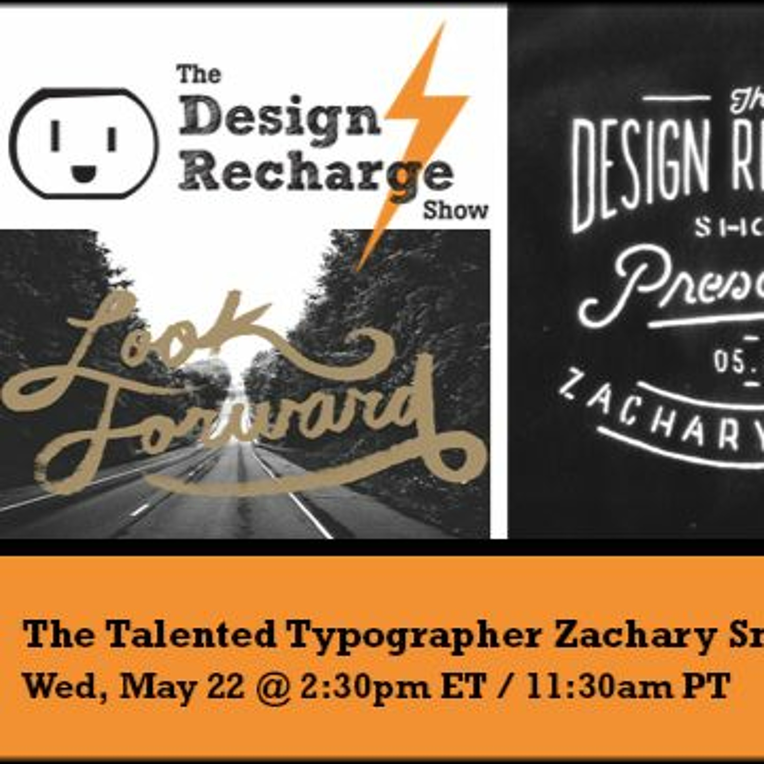 THE DESIGN RECHARGE SHOW: Zach Smith // The Talented Typographer episode artwork
