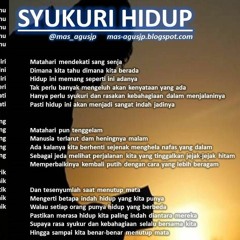 Musikalisasi Puisi - Syukuri Hidup