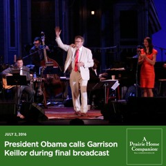 And that's the news from Lake Wobegon; Garrison Keillor signs off