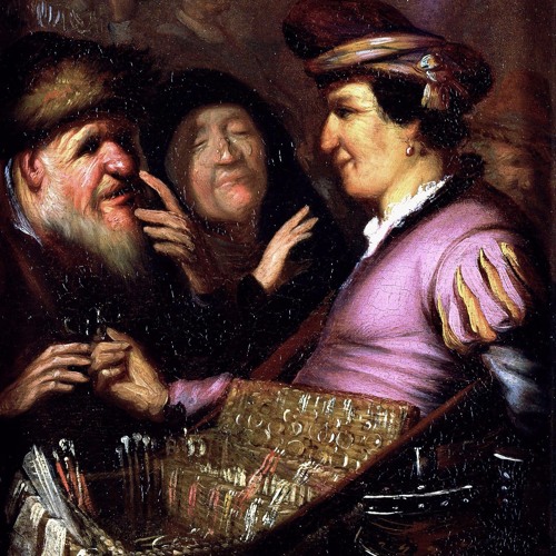 Rembrandt, De brillenverkoper (ca. 1624)