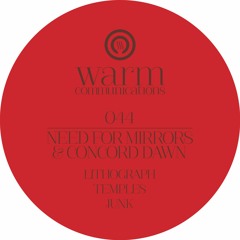 Need For Mirrors & Concord Dawn - Junk [Digi Exclusive] [WARM044] | Out July 22