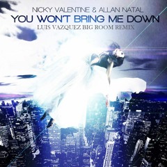 Nicky Valentine & Allan Natal - You Won't Bring Me Down (Luis Vazquez Big Room Remix)