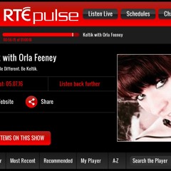 Tom Colontonio - "The Ark" Exclusive on RTE Pulse with Orla Feeney (Keltik)