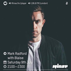Blaise guest mix on the Mark Radford show on Rinse FM 9/7/16