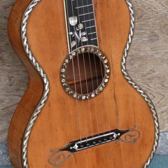 1830s ornate Stauffer-style parlor guitar