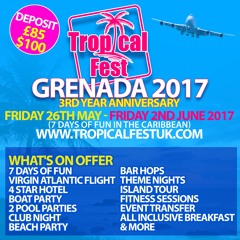 NEW 2016 Trap, HIP HOP ,RnB,Dancehall ,Soca(TROPICAL FEST GRENADA 2017 OFFICIAL MIX CD)