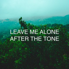 LEAVE ME ALONE AFTER THE TONE