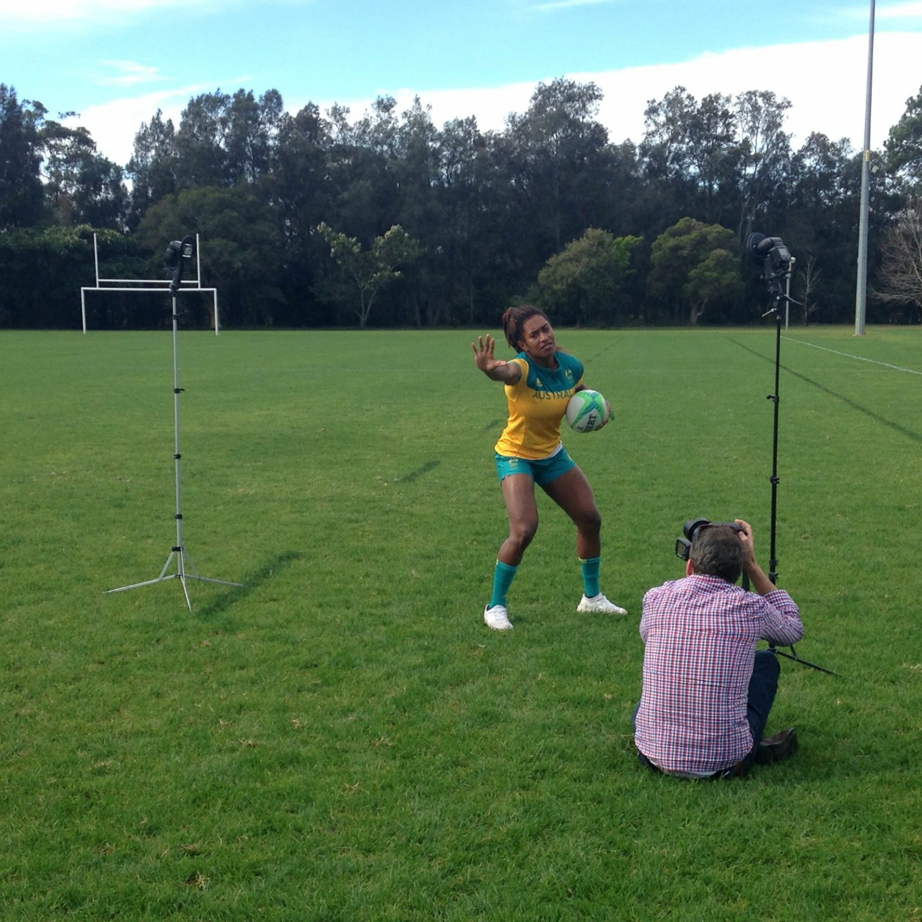 Listen: Reporter James Purtill goes to rugby training.