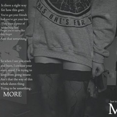 anxiety in your eyes. panic in your voice.