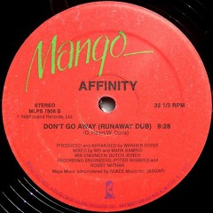 Affinity - Don't Go Away (Runaway Dub) 1983