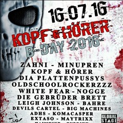 Beatfabrikant Vs. Crusher Live @ Kopf & Hörer Bday - Glashaus Worbis 16.07.2016