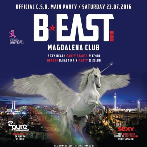 B:EAST BERLIN PRIDE EDITION 2016 - Promo Mix By D'Alessandro