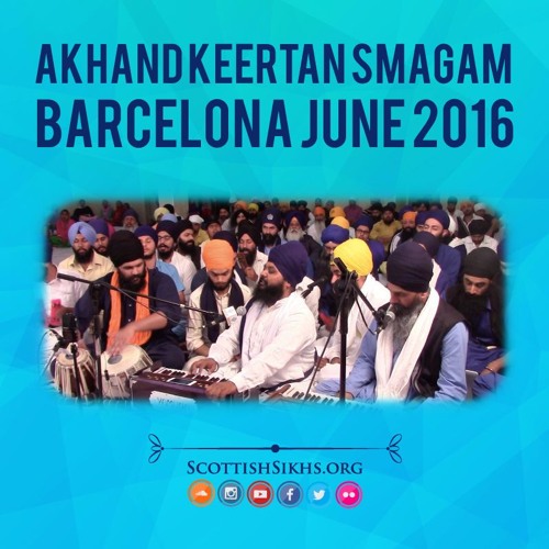 Bhai Jagdev Singh - olaahano mai kaahoo n dheeo - Annual AKJ Smagam Barcelona 18.6.16