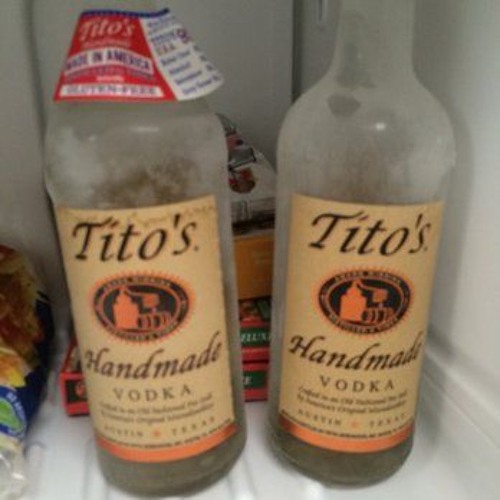 Vodka Bottles Thawing