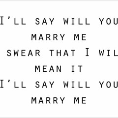 Will You Marry Me  -Jason Derulo Cover