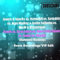 Alan Walker & Hardwell Feat Beat Recordings & Ummet Ozcan -Faded & Cranck Vs Spaceman & vs Rocket