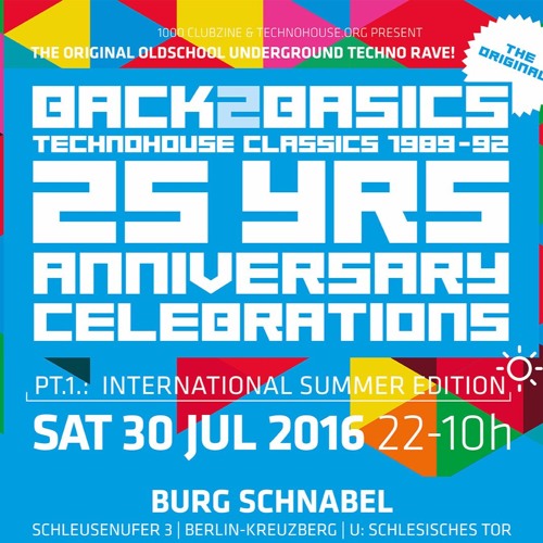 BACK TO BASICS - Oldschool Techno Raves since 1992