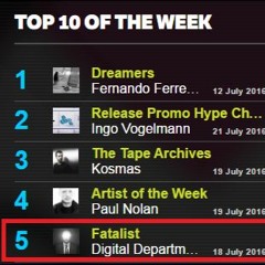 Fatalist 036 July 2016 on Frisky Radio with Digital Department