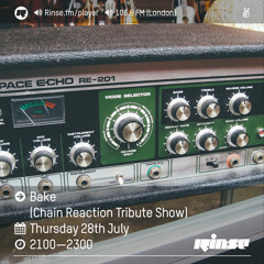 Rinse FM Podcast - Bake (Chain Reaction Tribute) - 28th July 2016