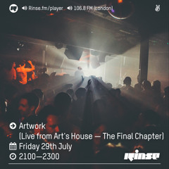 Rinse FM Podcast - Artwork - 29th July 2016