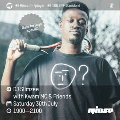Rinse FM Podcast - Slimzee w/ Kwam & Darkos - 30th July 2016
