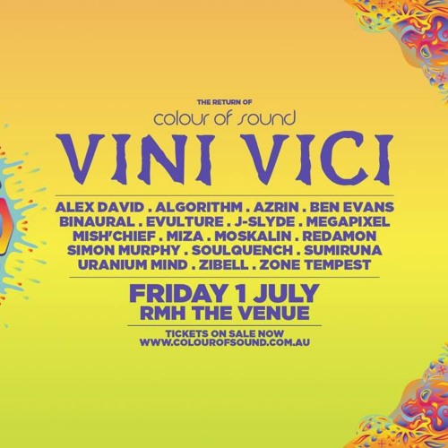 Moskalin & J-Slyde - Live @ Colour Of Sound pres Vini Vici - Prognosis Sideroom - July 1st 2016