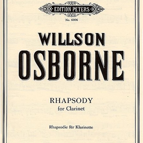 Rhapsody for clarinet osborne Clearance
