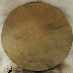 18" Horse Shamanic Drum on Willow with Shamanic Dream Stone
