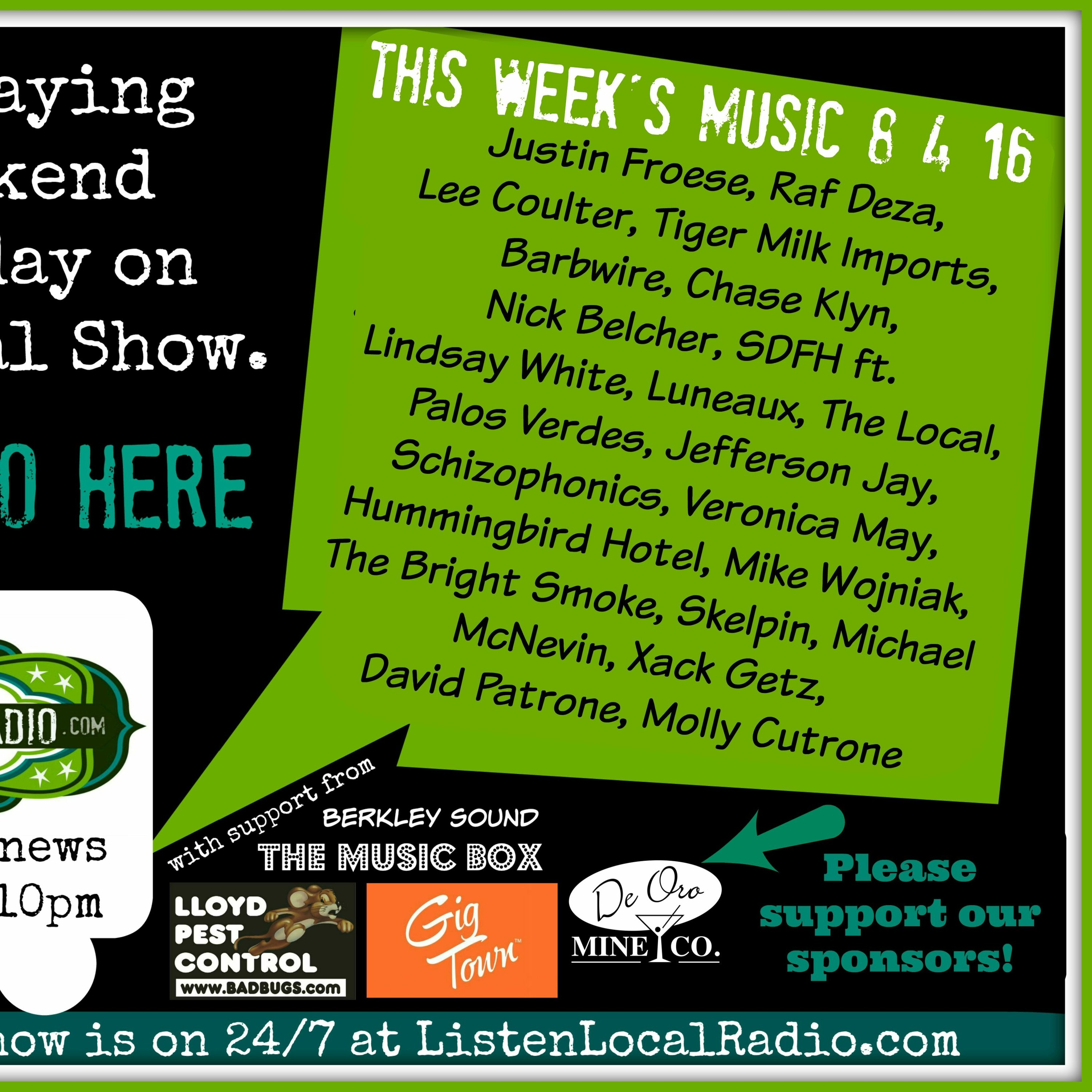 The Listen Local Show 8 4 16 episode artwork