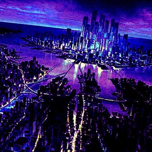 Above the town