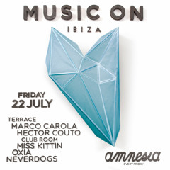 Hector Couto Warm Up Set @ Music On Terrace (Amnesia Ibiza) 22.07.2016