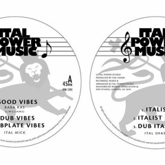 ITAL POWER MUSIC 12001: A) BABA RAS- GOOD VIBES. B) ITAL SHASH -ITALIST