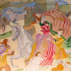 Panel 2 Abduction of Devorgilla – The Ros Tapestry; A Tale Told in Thread