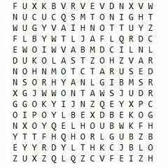 Audio Cryptic Word Search - Solution
