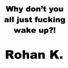 Why don't you all just fucking wake up?!