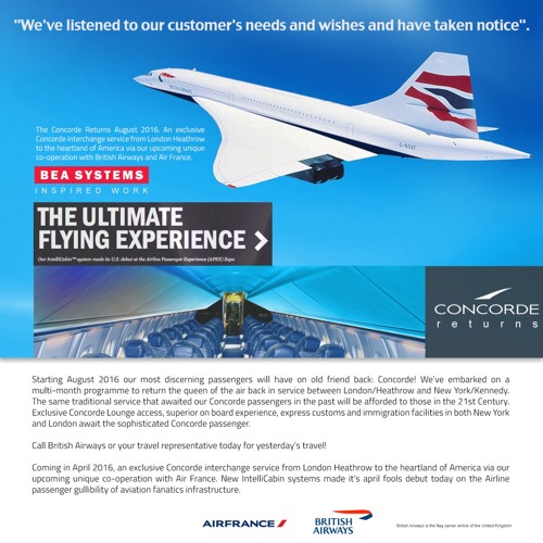 Concorde 2003愚かな平面