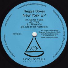 Reggie Dokes - New York EP - PSY013