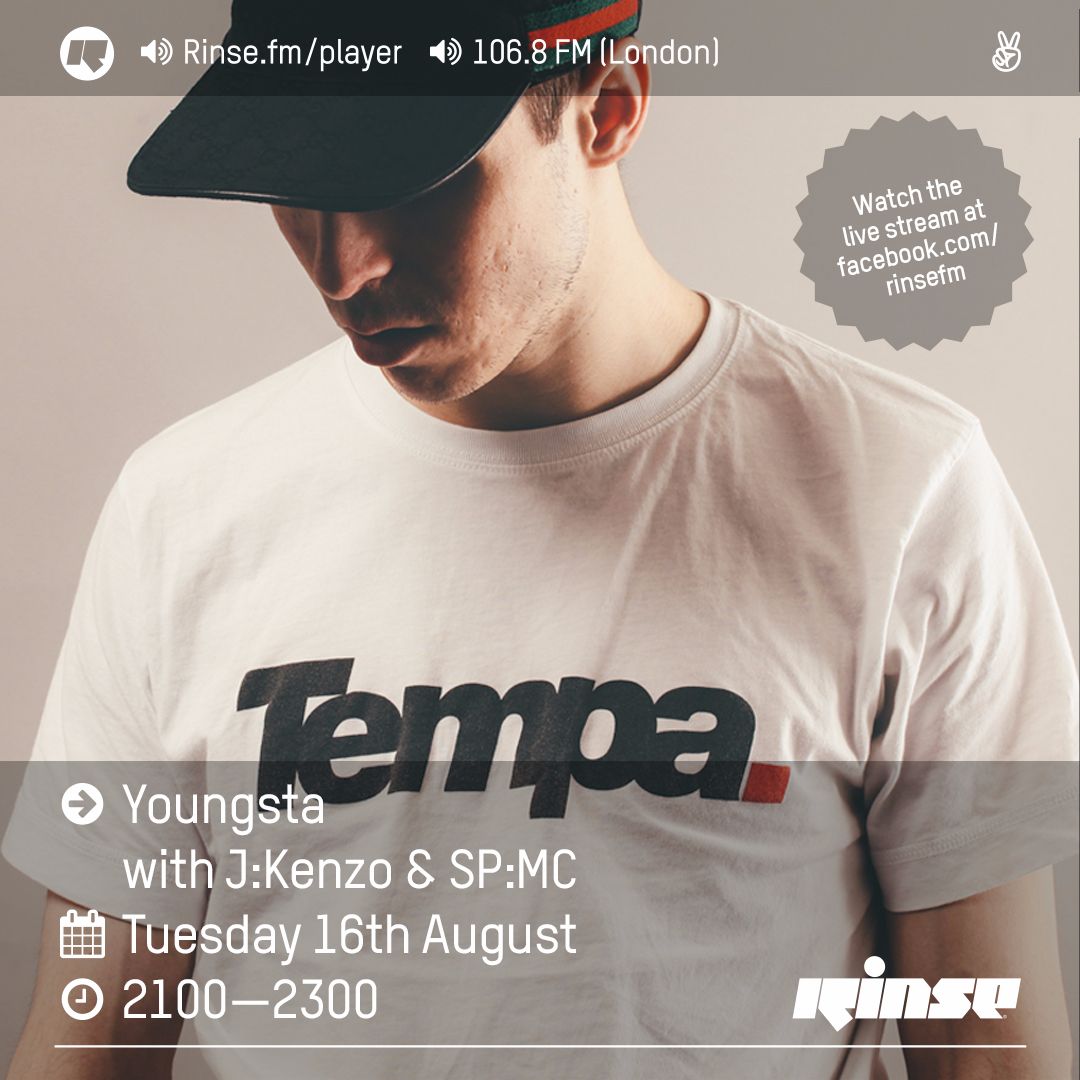 Rinse FM Podcast - Youngsta B2B J:Kenzo w/ SP:MC - 16th August 2016