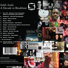 Subtle Audio - A Decade In Breakbeat (SUBTLE007CD) Digipak CD