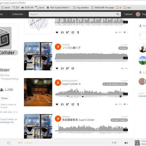 supercollider showcase (2013 - 2010)