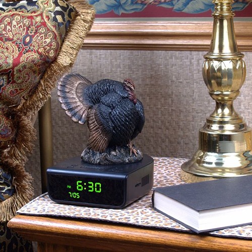 Stream Back Trail Decor Wild Turkey Alarm Clock by BackTrailDecor